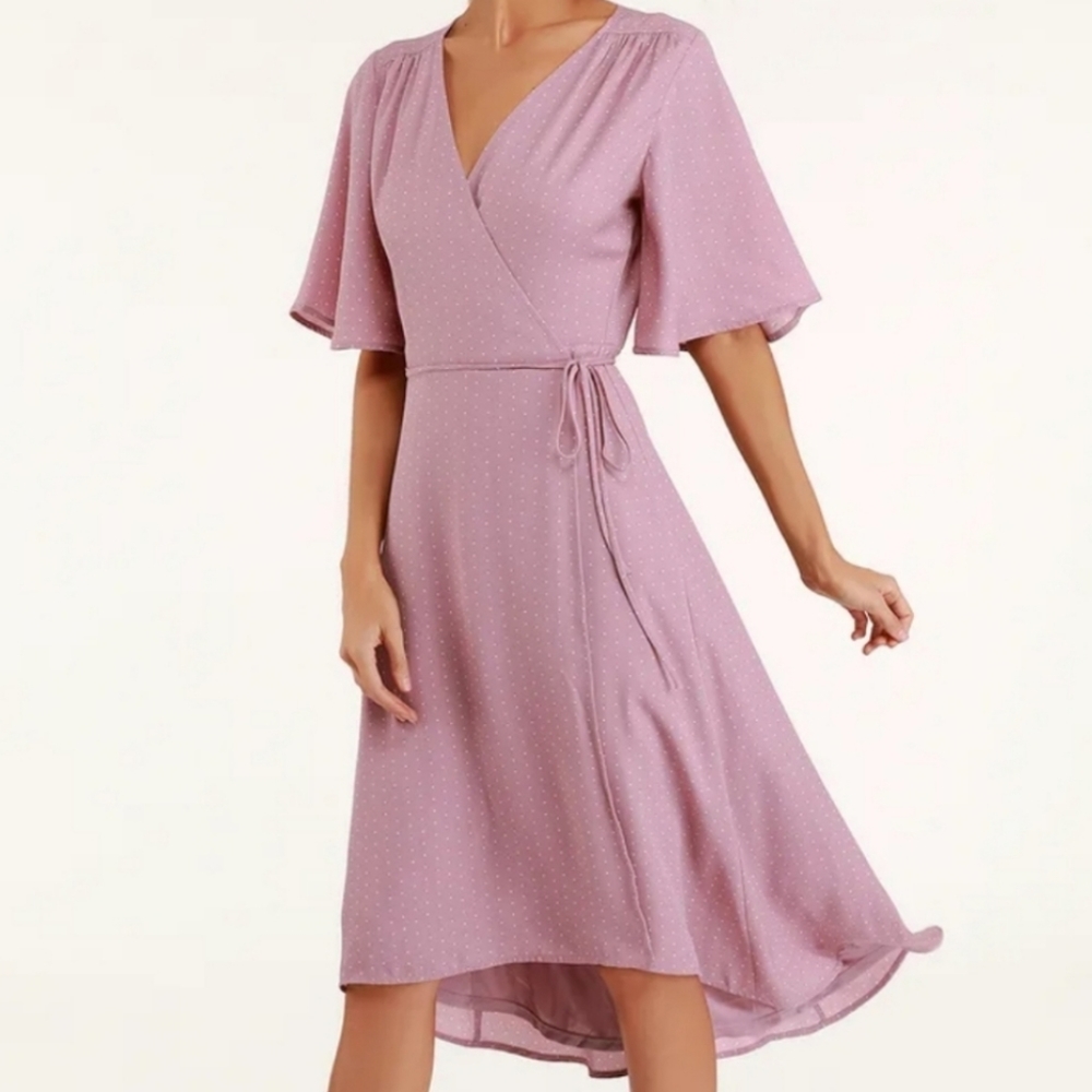 Lulu's XL Mauve wrap dress